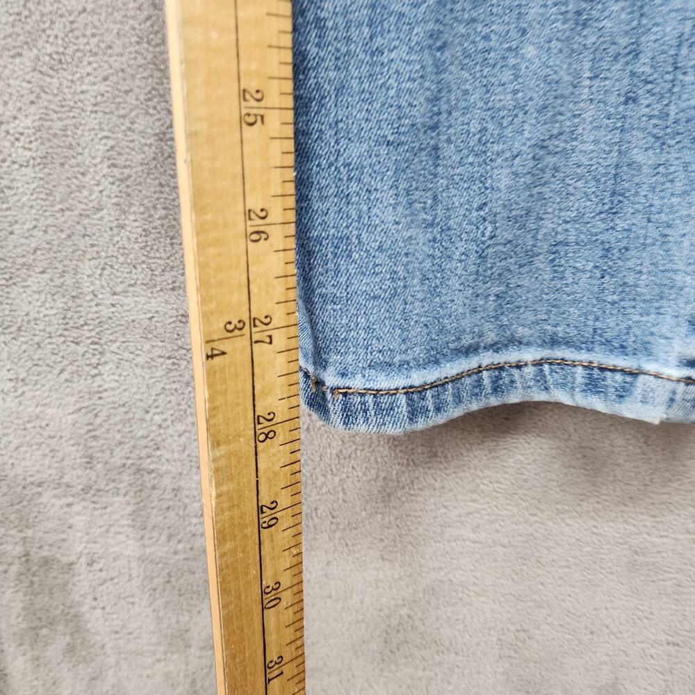 J. Jill Weekender Jeans 18 Straight Leg Denim Floral Embroidered Stretch READ - Picture 14 of 14